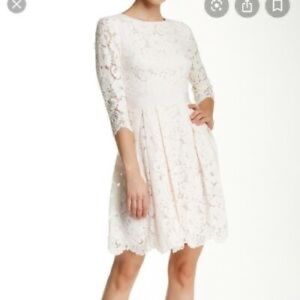 Ted baker lace pale pink dress